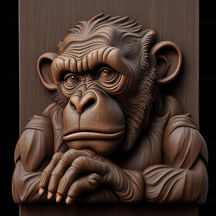 3D model monkey (STL)